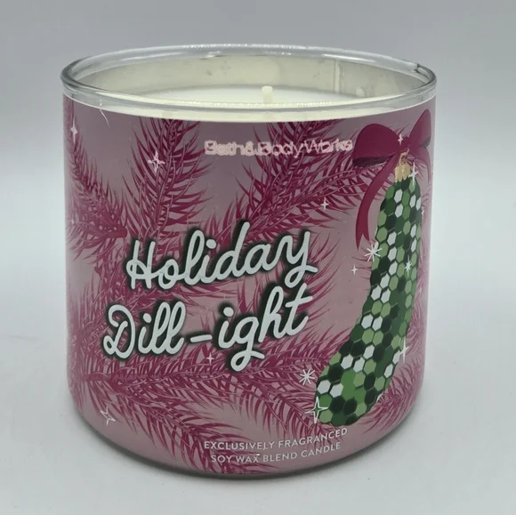 Bath & Body Works Holiday Dill-ight 3 Wick Candle - Picture 2 of 5